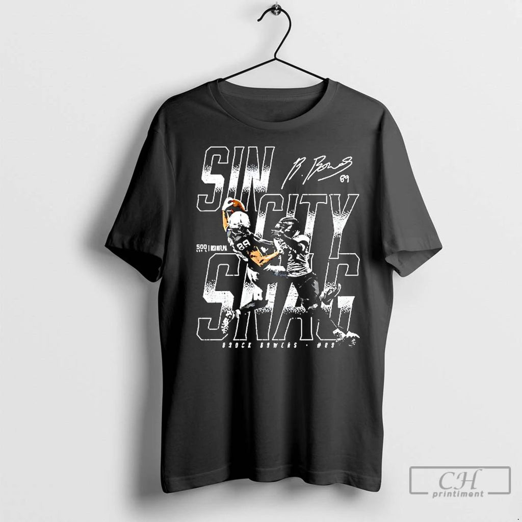 Premium Brock Bowers Las Vegas Sin City Snag Signature Unisex