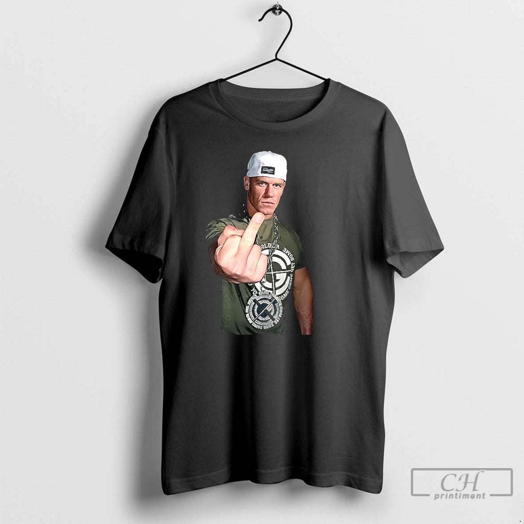 Premium John Cena 2025 Middle Finger T Shirts Unisex