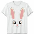 Funny Rabbit Costume Cute Easter Bunny Face Unisex Tshirt Unisex