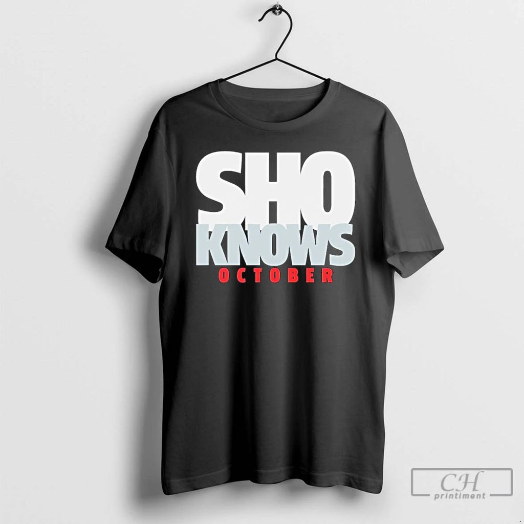 Classic Shohei Ohtani Sho Knows October Los Angeles World Series T Shirts Unisex