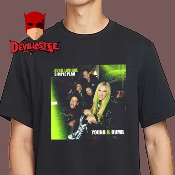 Avril Lavigne Young And Dumb New Song Single Cover For Tour 2025 With Simple Pla Unisex