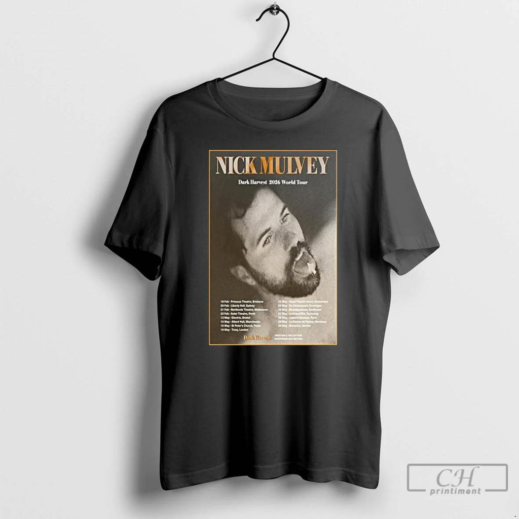 Classic Nick Mulvey Dark Harvest 2026 World Tour Long Sleve T Shirts Unisex