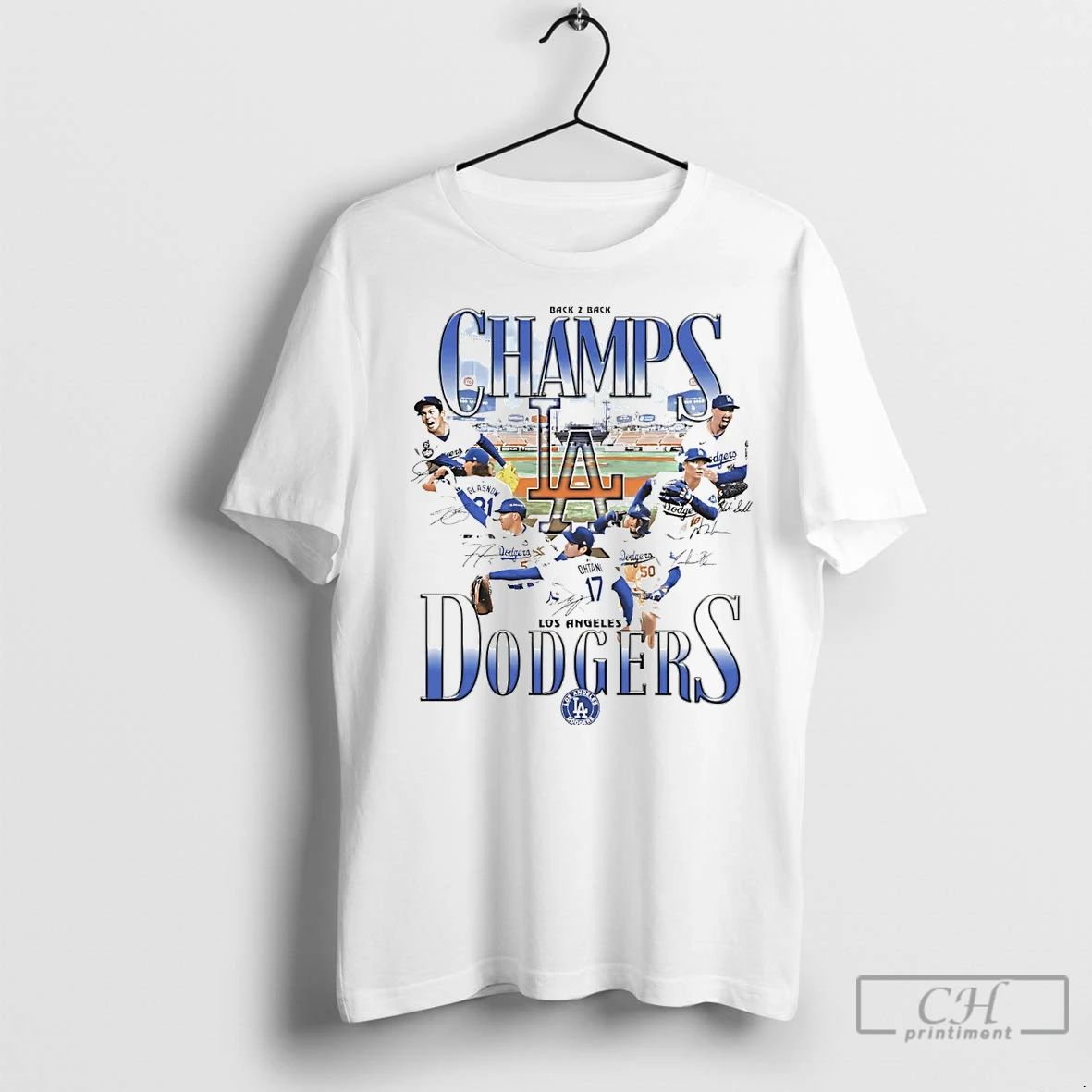 Classic Back To Back 2025 Champs Los Angeles Dodgers Unisex