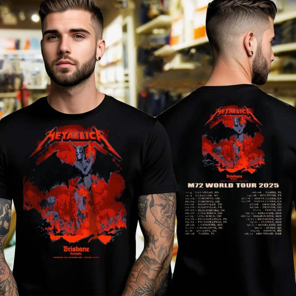 Metallica M72 Brisbane 2025 Two-Sided November 12, 2025 Suncorp Stadium, Australia Artwork by Ken Taylor Shirt