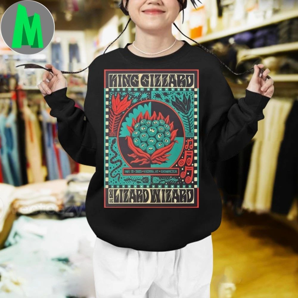 King Gizzard And The Lizard Wizard 11 12 2025 Vienna Austria Poster Shirt Unisex