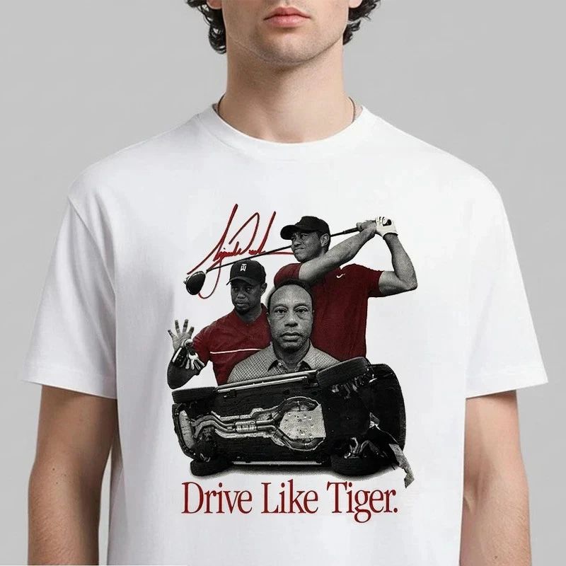 Cool Drive Like Tiger Funny Unisex Graphic Gift for Men Women Tee Trendy Unisex