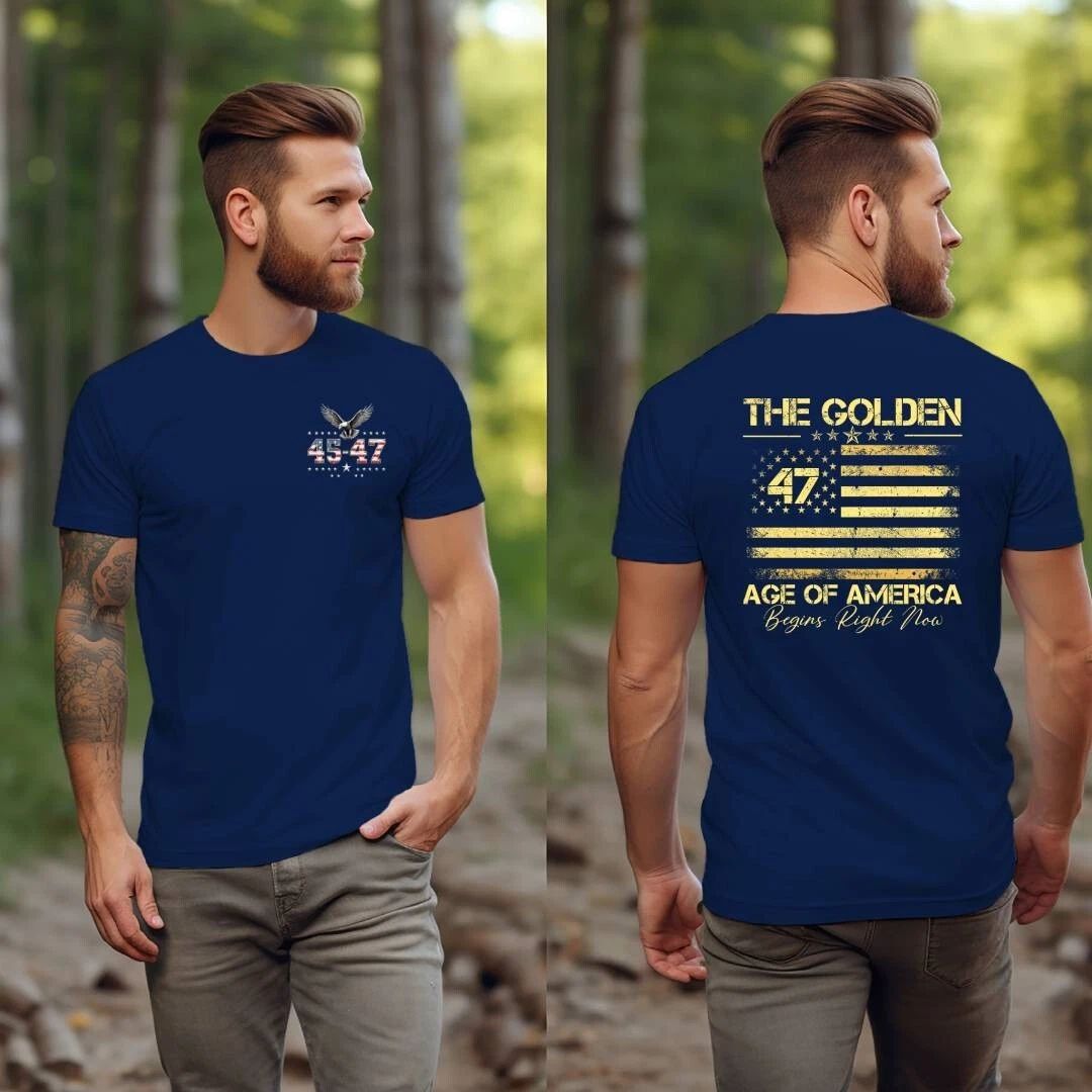 Trump Vance 2024 The Golden Age of America Great MAGA Golf 45 47 Eagle Unisex