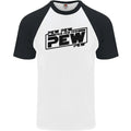 Pew Pew Pew Funny SCI-FI Movie Lightsaber Mens S/S Baseball Unisex