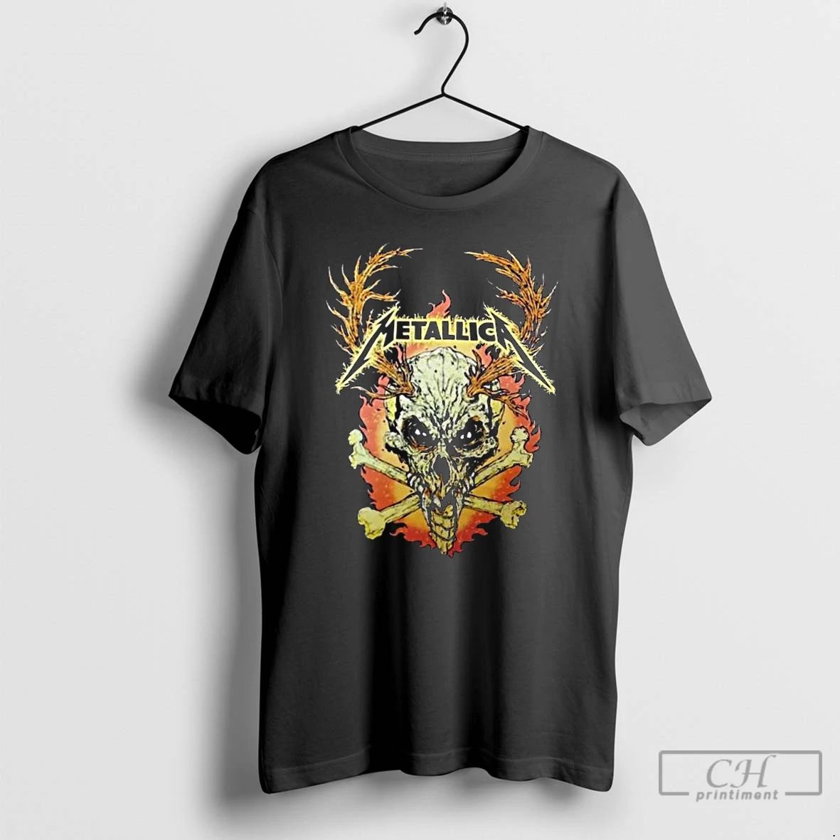 Premium Metallica M72 World Tour 2025 2026 Flame Skull Dates Back Long Sleve T Shirts Unisex