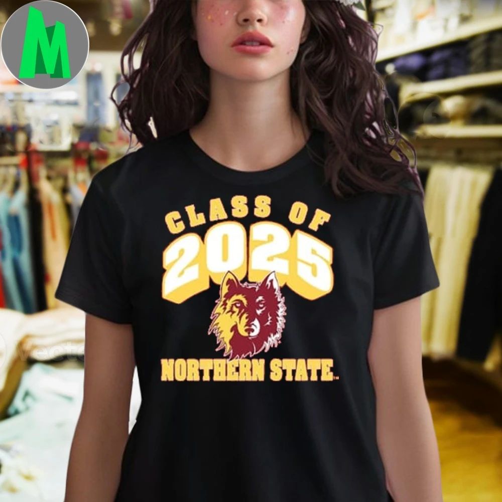 Rally Northern State Wolves Maroon Class of 2025 Shirt Unisex