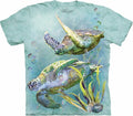 Sea Turtle Swim Light Blue Ocean Water Mountain Aquarium Animal S-3X Unisex