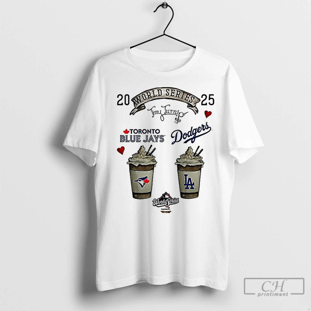 Classic Toronto Blue Jays Vs Los Angeles Dodgers World Series 2025 Fresh Cream Coffee Unisex