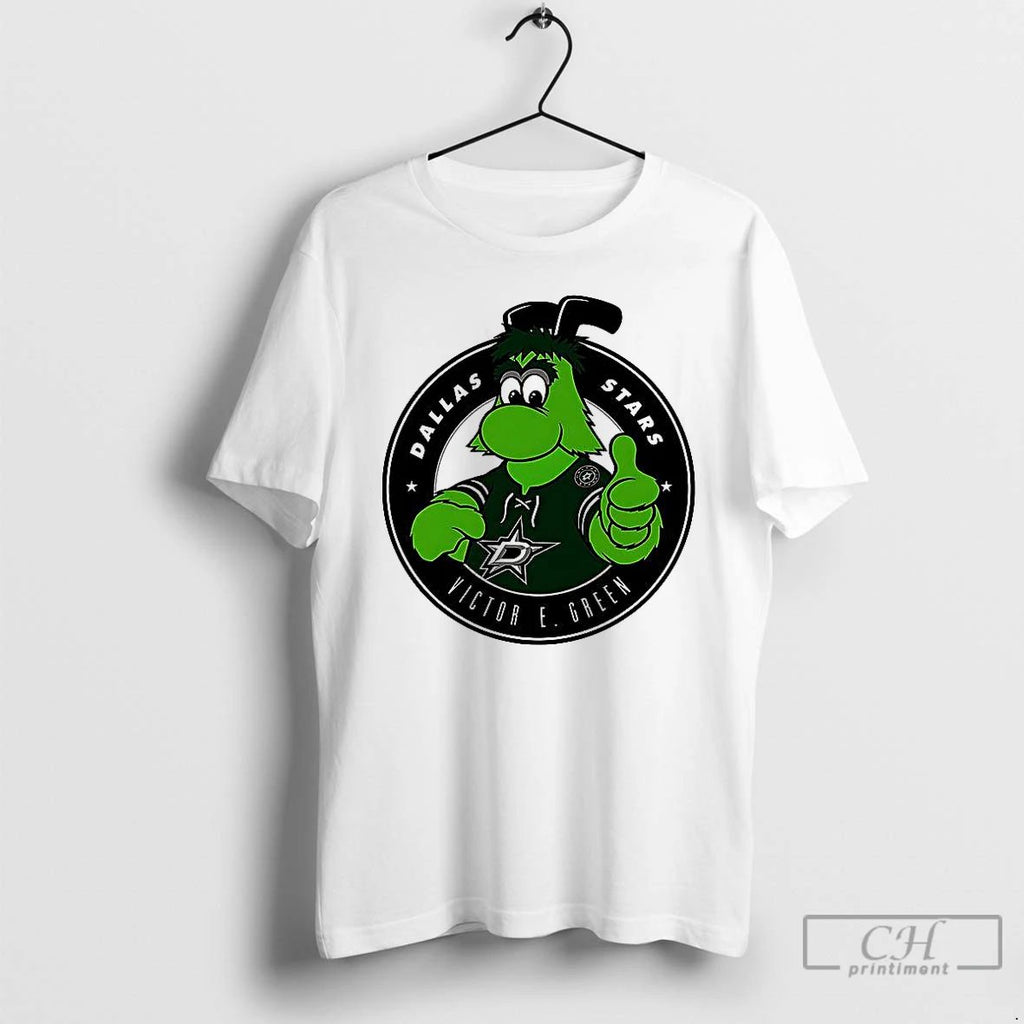 Classic Dallas Stars Victor E Green Logo T Shirts Unisex