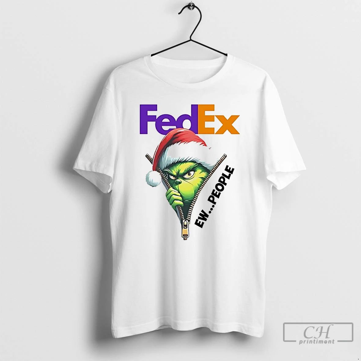 Classic Grinch Fedex Ew People Christmas T Shirts Unisex