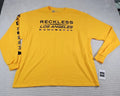 Young & Reckless Shirt Mens 2X Yellow Long Sleeve Los Angeles Street Wear New Unisex