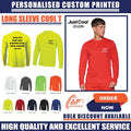 Personalised Custom Long sleeve cool Quick Dry Wicking Polyester JC002 Unisex