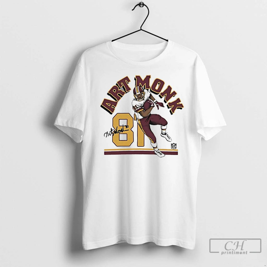 Premium Art Monk 81 Washington Commanders Player Illustration Unisex