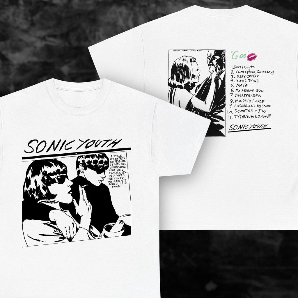 NEW Sonic Youth "Goo" LP Rare Shirt Modern Reprint Punk Grunge Shirt S-3XL Unisex