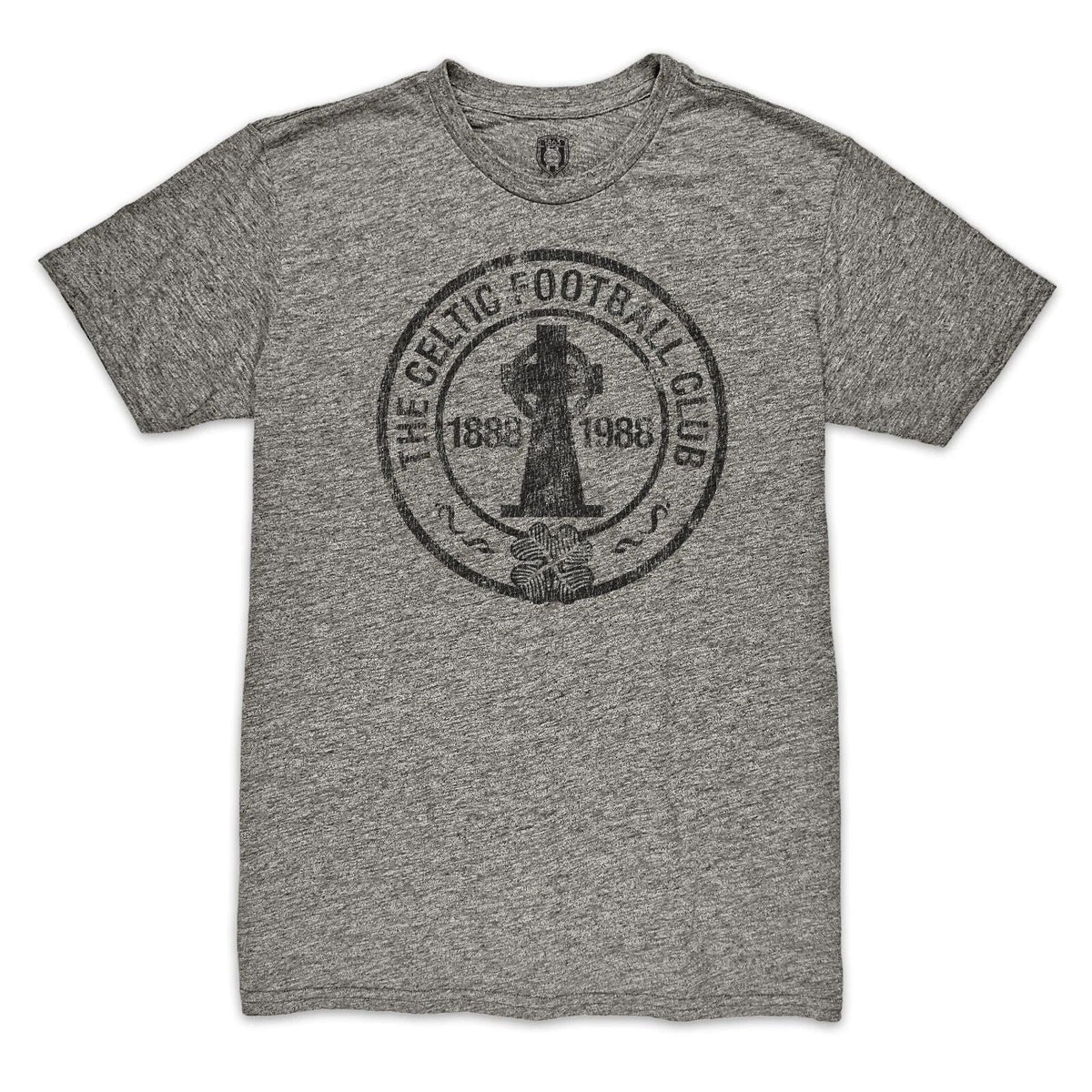 CELTIC FC Retro Badge Premium Triblend Slub Gray - 1863FC Unisex