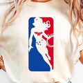 Wonder Woman Inspired B-Ball Shirt, Basketball Tee, Empowering , WNBA Unisex