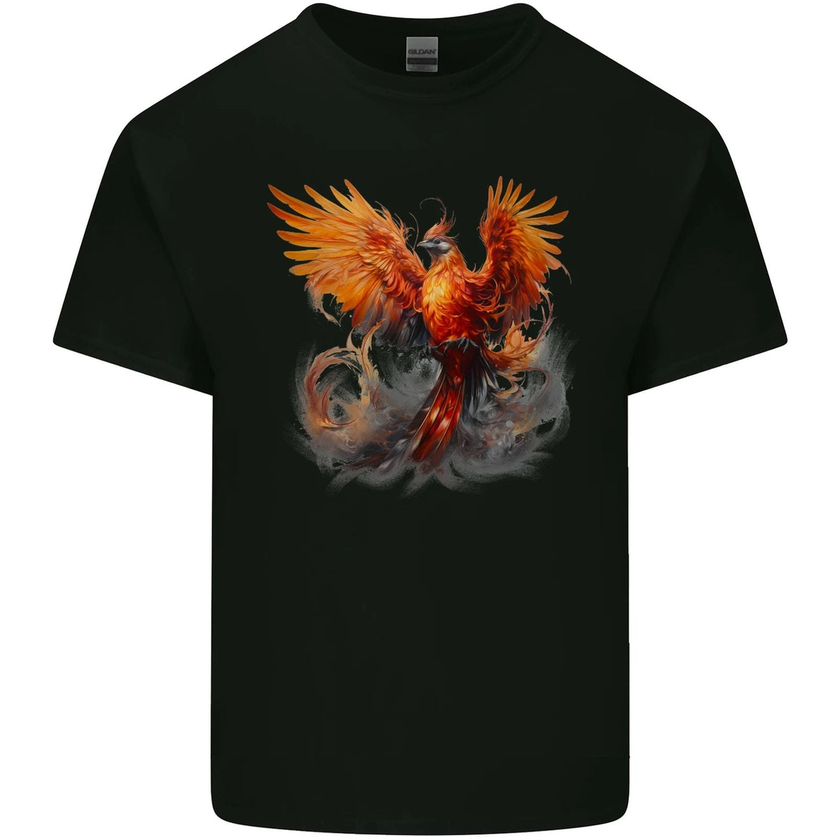 A Fantasy Phoenix Mens Cotton Tee Top Unisex