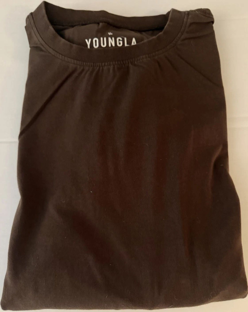 Men’s XL Young GLA Brown Long Sleeve Tshirt - Gently Used Unisex
