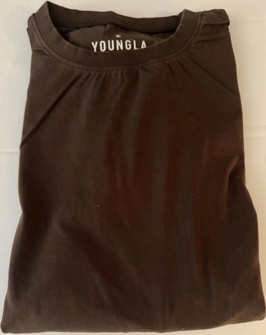Men’s XL Young GLA Brown Long Sleeve Tshirt - Gently Used Unisex