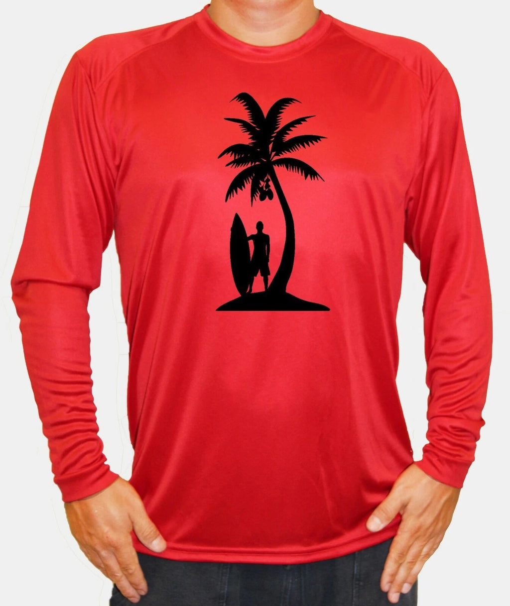 Surfer Palm Surfing Long Sleeve UPF 30 Boat Water Sport UV Protection Unisex