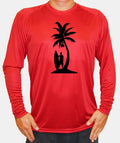 Surfer Palm Surfing Long Sleeve UPF 30 Boat Water Sport UV Protection Unisex