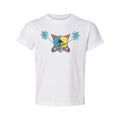 Unisex Surfing Crest Tee Featuring Wave Shield Emblem Palm Trees And Beachside G Unisex
