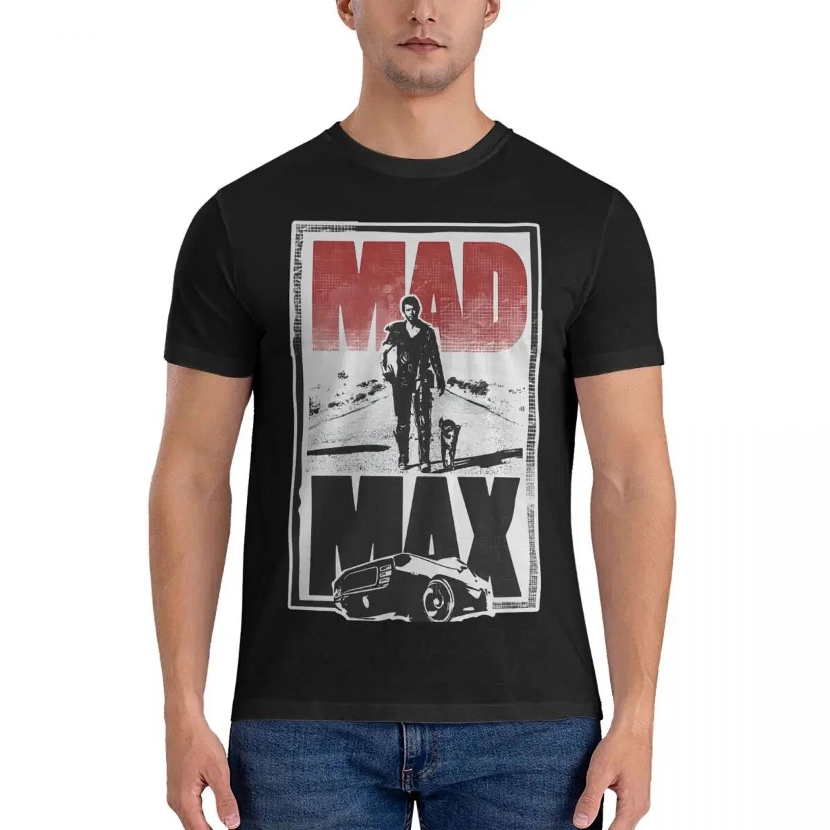 V8 Interceptor Men T Shirt Mad Max Vintage Tee Shirt Short Sleeve O Neck Unisex