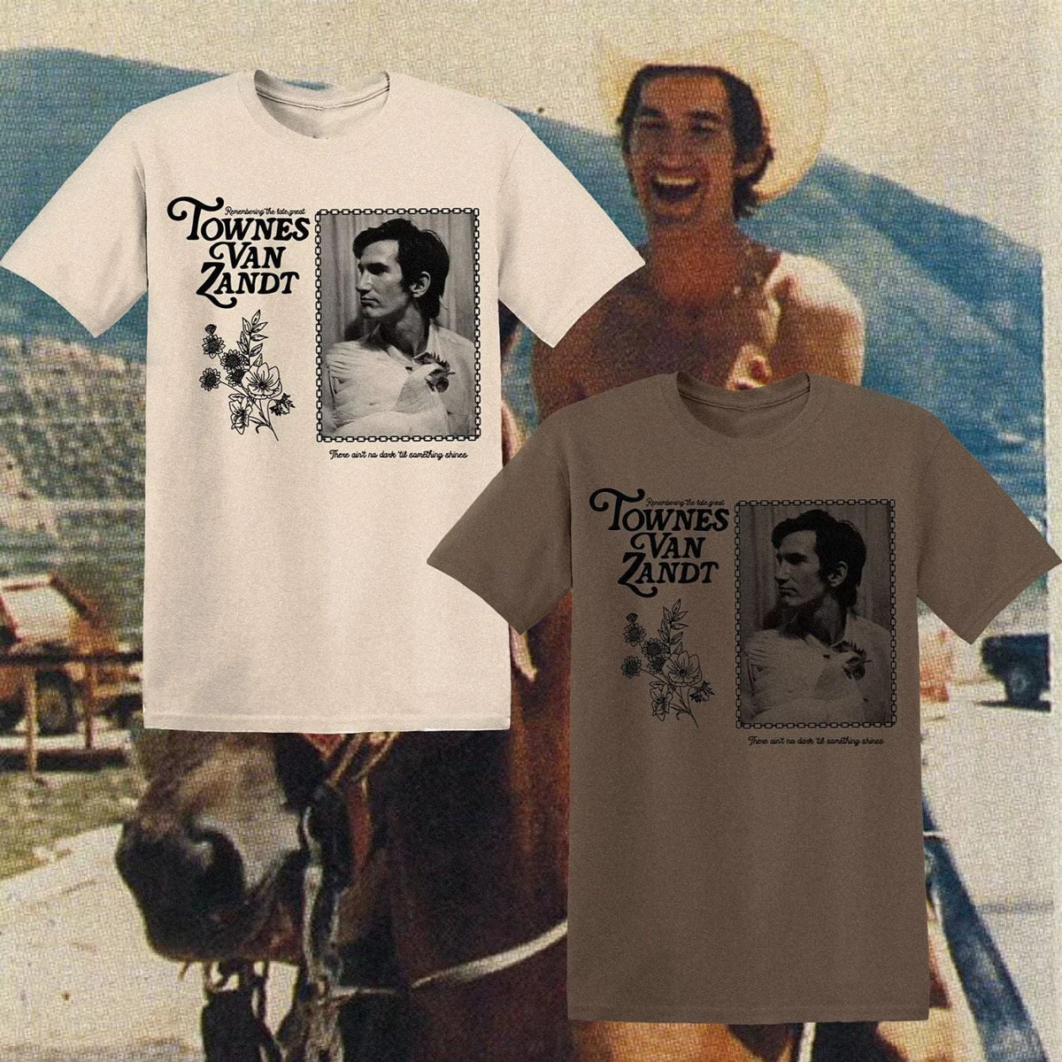 Townes Van Zandt Unisex Cotton New All Sizes CO708 Unisex