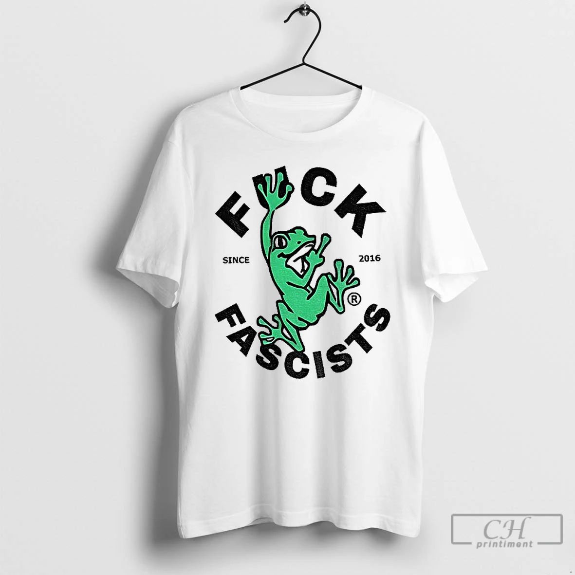 Classic Frog Fuck Fascists Since 2016 Political T Shirts Unisex