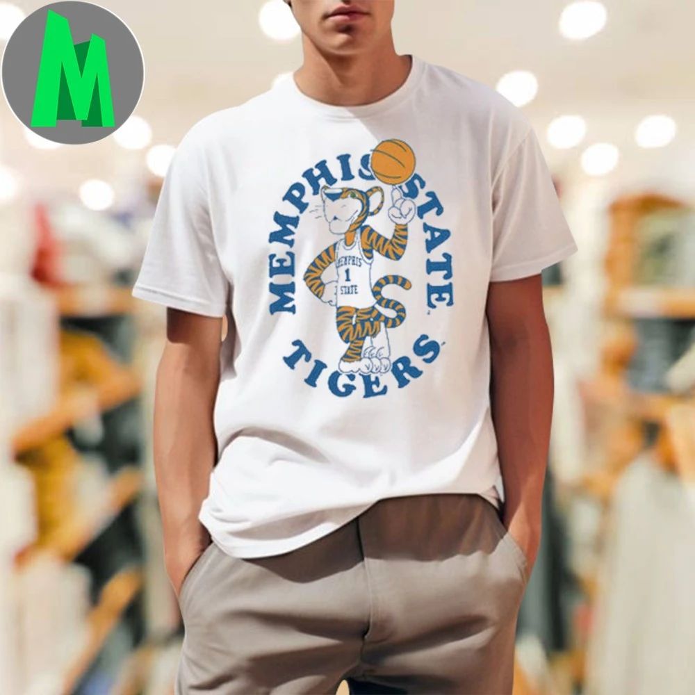 Memphis State Tigers Mascot Heritage Logo Shirt Unisex