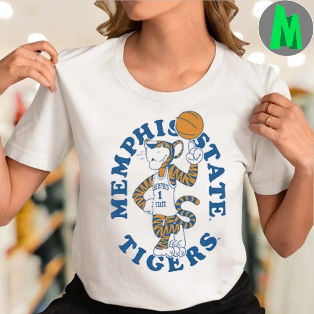 Memphis State Tigers Mascot Heritage Logo Shirt Unisex