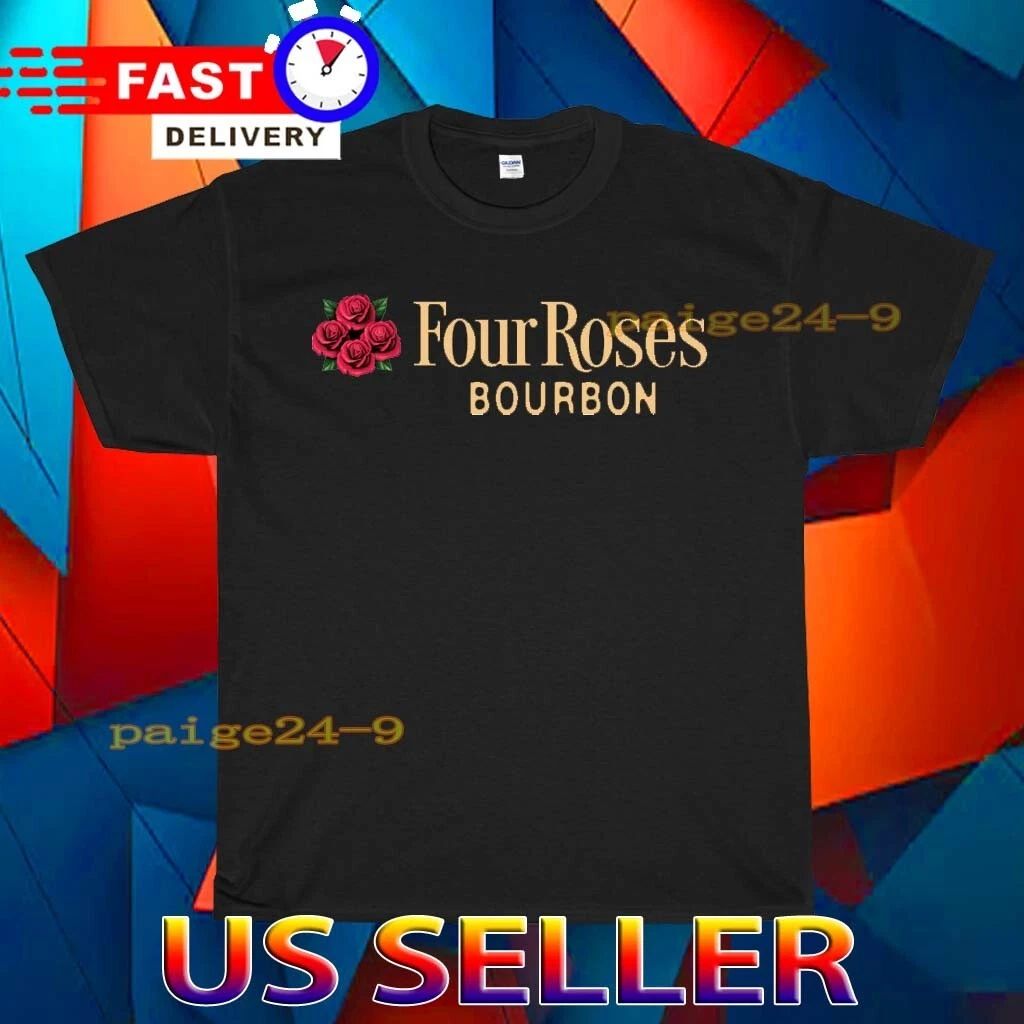 NEW SHIRT FOUR ROSES BOURBON LOGO FUNNY USA UNISEX TEE SIZE S-5XL Unisex