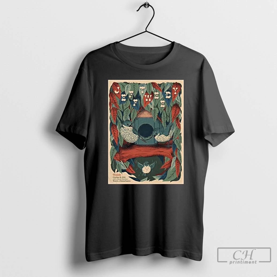 Classic Jeff Tweedy Boston Tour On October 18 2025 Long Sleve T Shirts Unisex