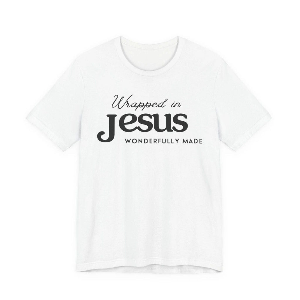 Wrapped in Jesus Unisex jersey | Christian Faith Tee, Wonderfully Made. Unisex
