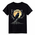 F-Caw-FF Funny Raven Moon Gothic Halloween Graphic for Men Women Unisex