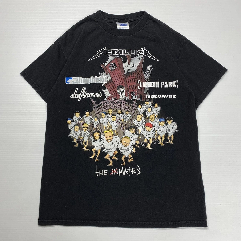 Vtg Metallica Mens Black 2003 Summer Sanitarium Graphic Band Music Unisex