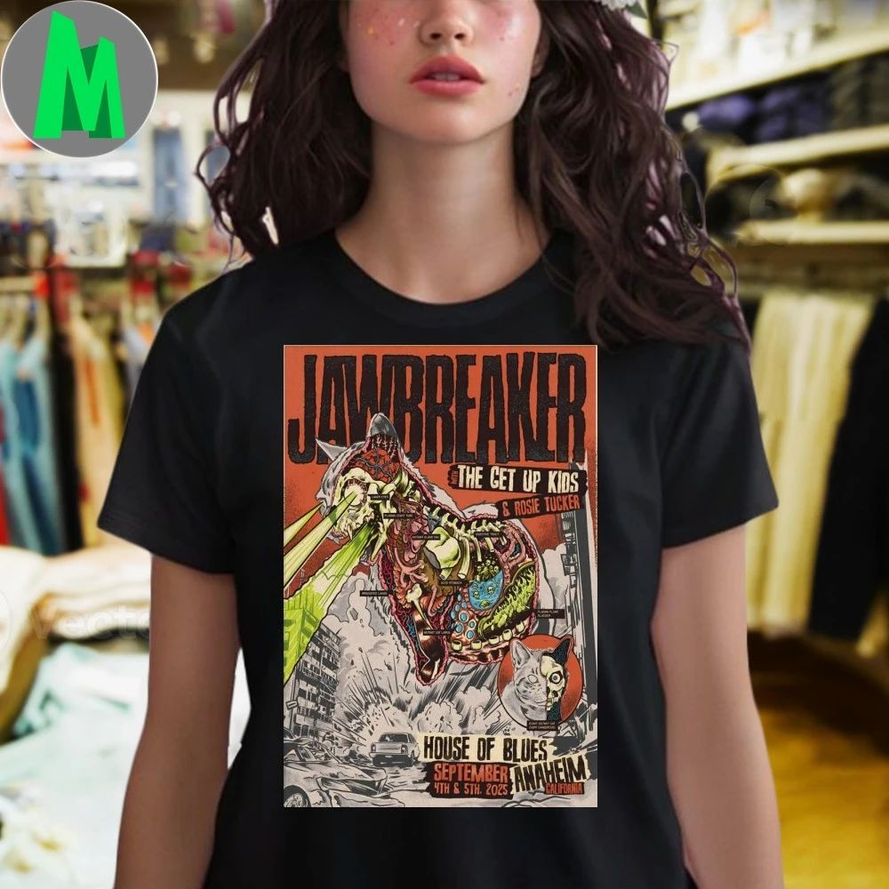 Jawbreaker At House OF Blues Anaheim On Sept 4-5 2025 Poster Shirt Unisex