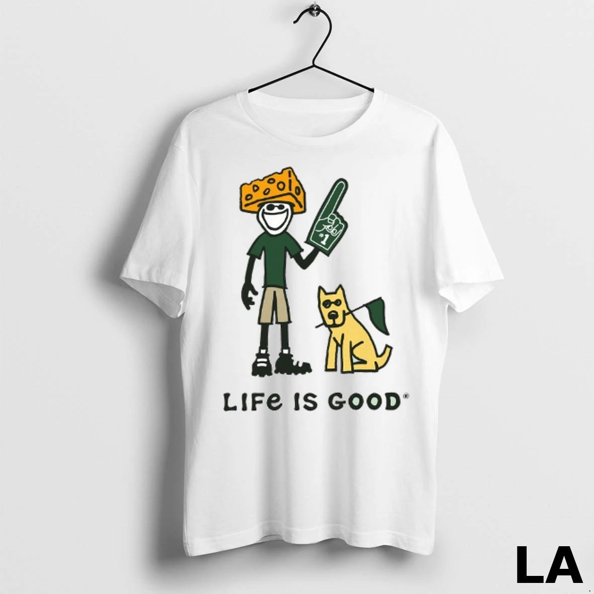 Original Green Bay Packers Lambeau Field Life Is Good Cheesehead Painting Unisex
