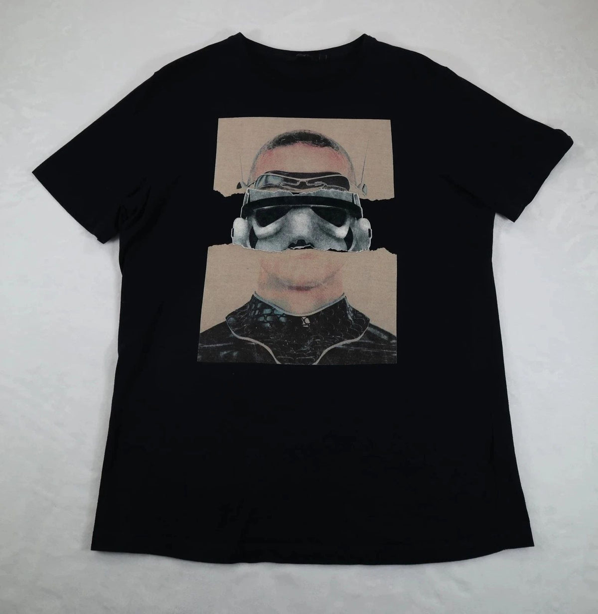 Iconic Shirt Mens Large Black Stormtrooper Graphic Sci Fi Space Cotton Unisex