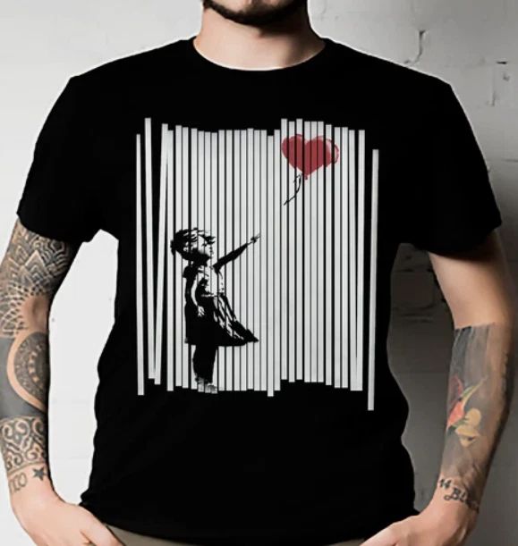 Banksy Shredded Balloon Girl Classic ALL SIZE UNISEX Unisex