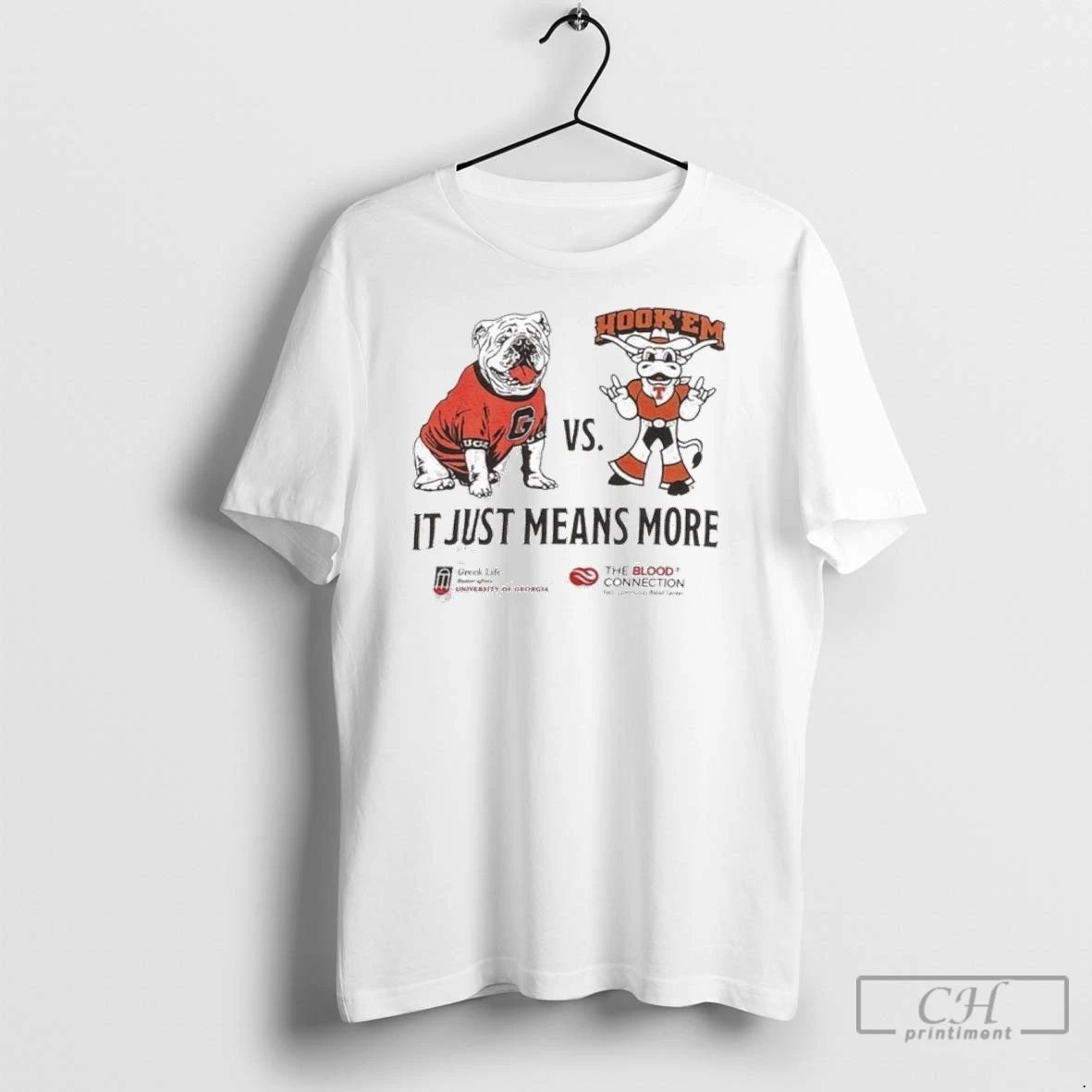 Premium Georgia Vs Texas 2025 It Just Means More Mascot Unisex