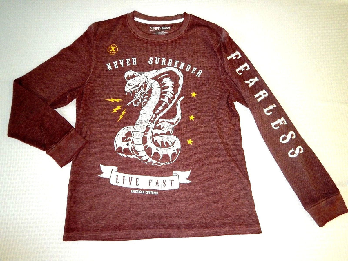 American Customs Car Garage Built Red Long Sleeve Thermal Shirt Unisex