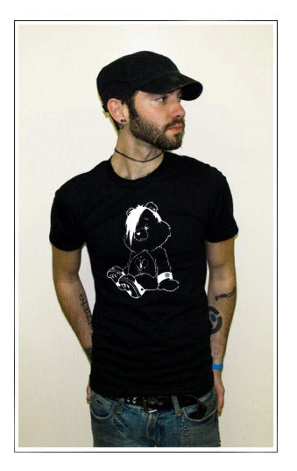 Emo Bear Crying Funny Hipster Sad Aesthetic Unisex