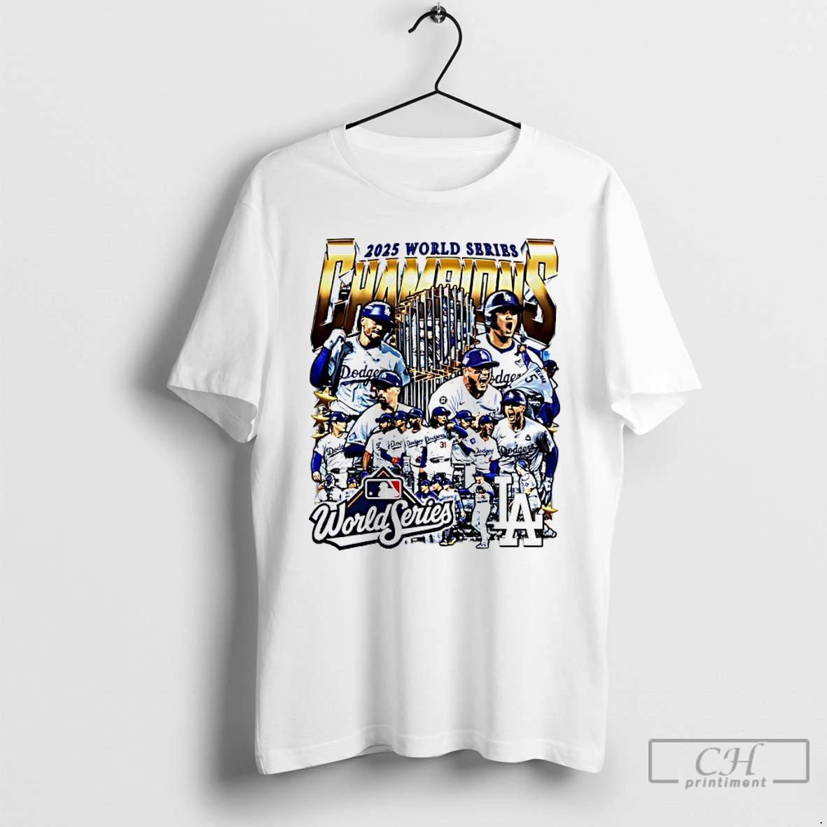 Classic 2025 World Series Champions Los Angeles Dodgers All Team Graphic T Shirts Unisex