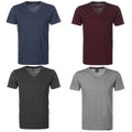 STREETSPUN Basic V Heather Melange V-Ausschnitt Shirts Modern Herren Tee Unisex