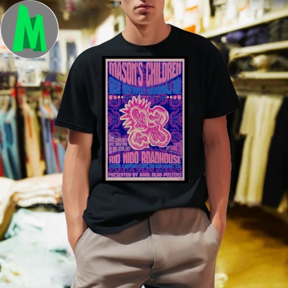 Heart of Gold Band Tour Rio Nido Roadhouse 2025 Poster Shirt Unisex